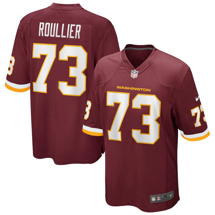 Men Washington Redskins #73 Chase Roullier Nike Burgundy Game Player NFL Jersey